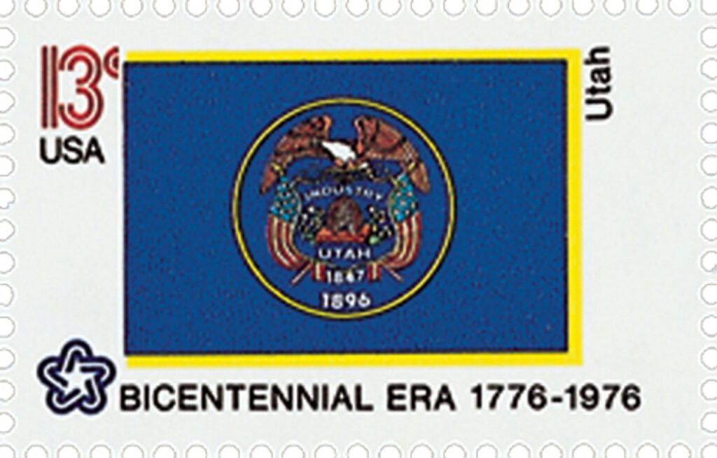 1976 13¢ State Flags: Utah