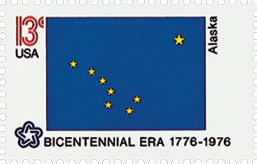 # 1681 - 1976 13c State Flags: Alaska