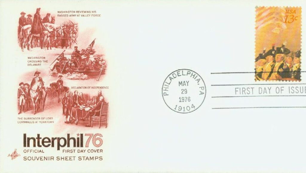1976 13¢ Trumbull, Cobb, Steuben, etc