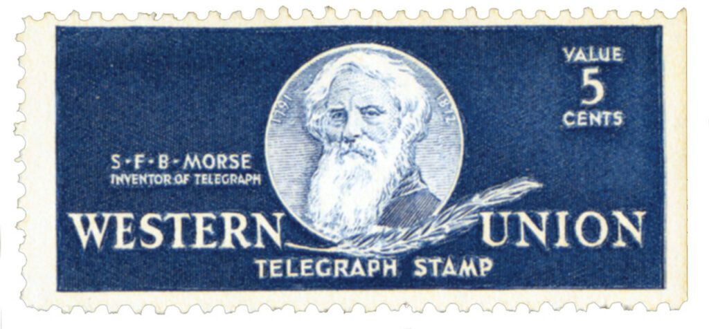 1940 5¢ deep blue, Samuel Morse