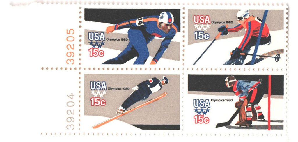 # 1795A-98A - 1980 15c Winter Olympics, perf 11