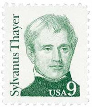 # 1852 - 1985 9c Great Americans: Sylvanus Thayer