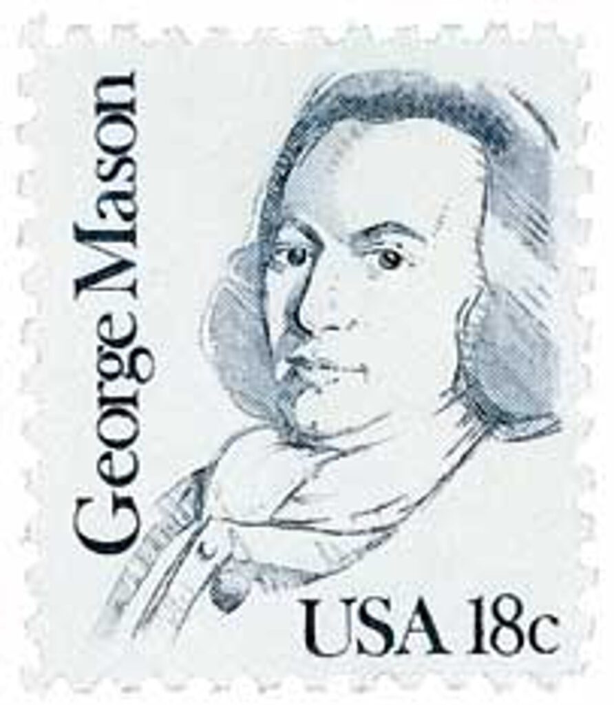 # 1858 - 1981 18c Great Americans: George Mason