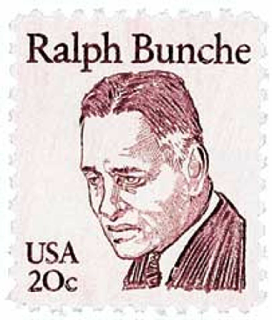 1982 20¢ Great Americans: Ralph Bunche