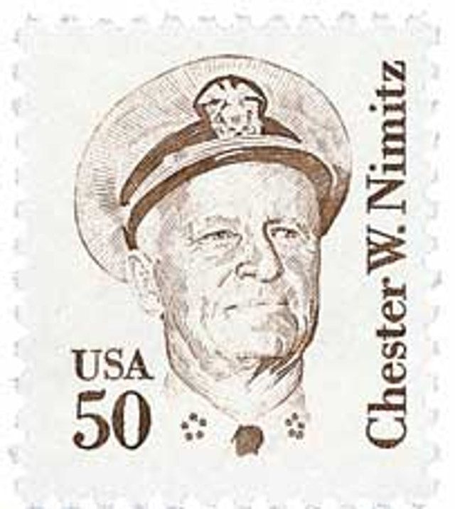 1985 50¢ Great Americans: Chester W. Nimitz