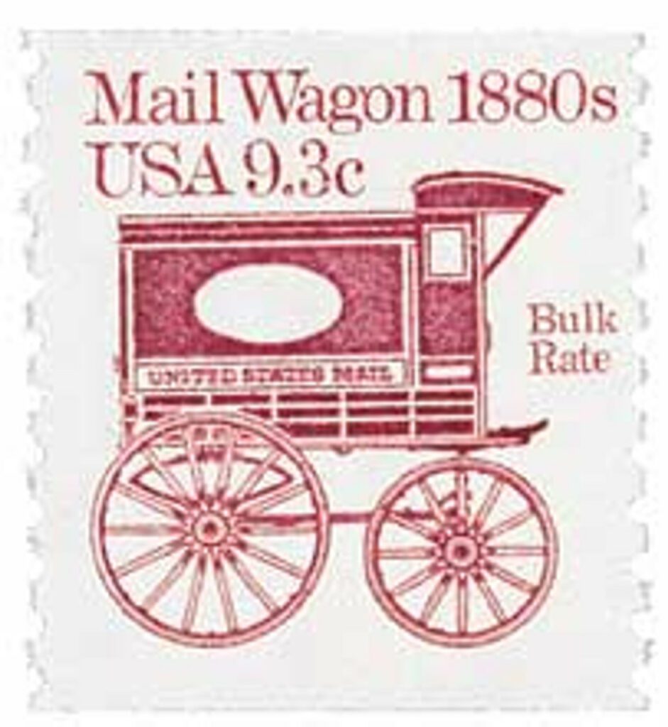 1981 9.3c Transportation Series: Mail Wagon, 1880s