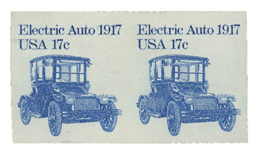 1982 17¢ Electric Auto, Error