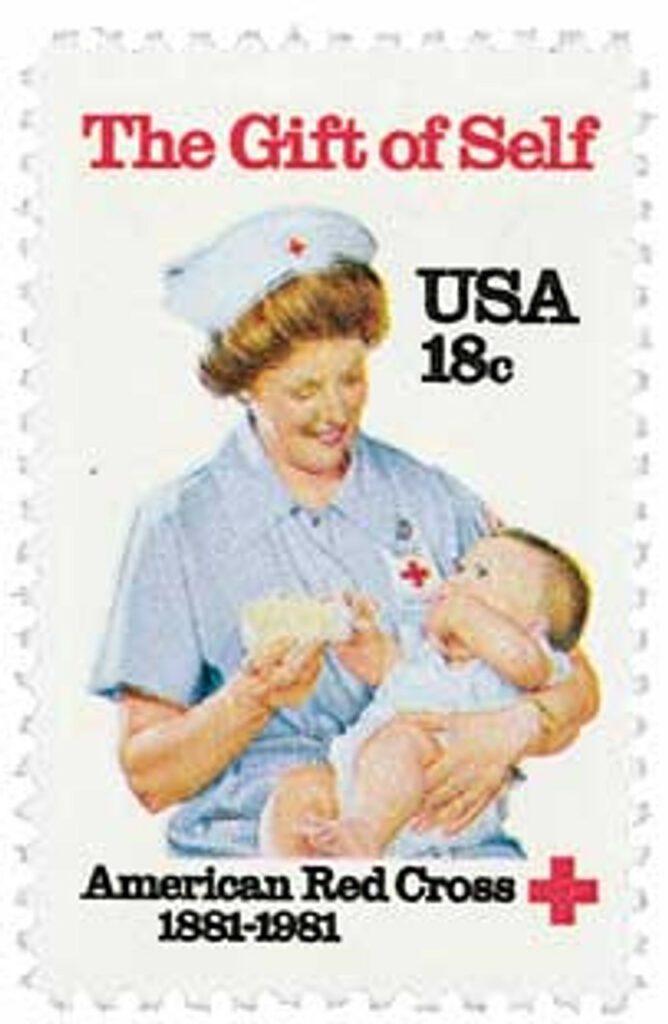 # 1910 - 1981 18c American Red Cross Centennial