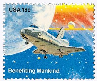 1981 18c Space Achievement: Benefiting Mankind