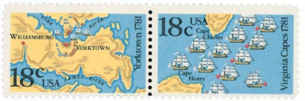 1981 18¢ Battles of Yorktown and Virginia