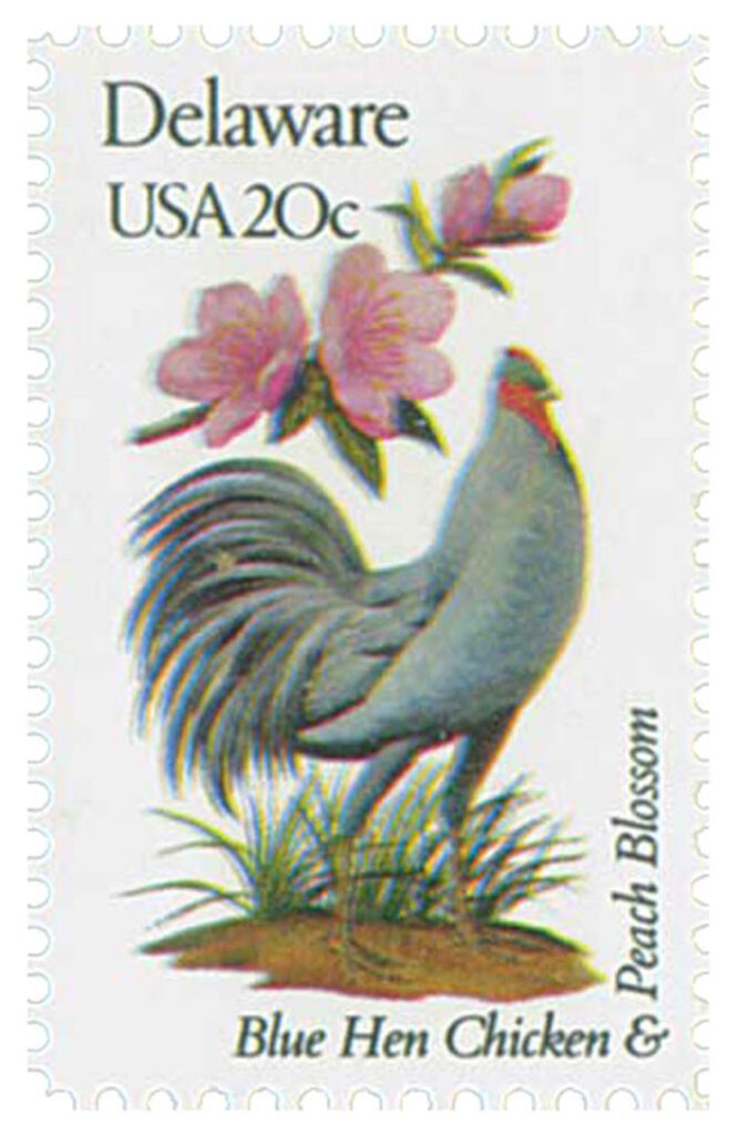 # 1960 - 1982 20c State Birds and Flowers: Delaware