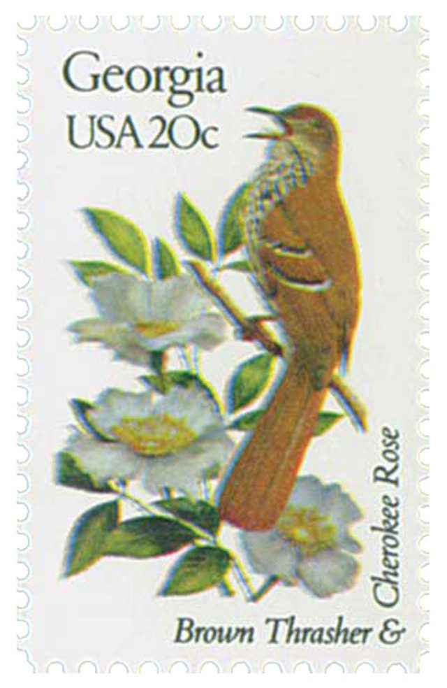 # 1962 - 1982 20c State Birds and Flowers: Georgia