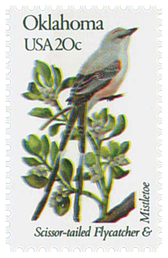 # 1988 - 1982 20c State Birds and Flowers: Oklahoma