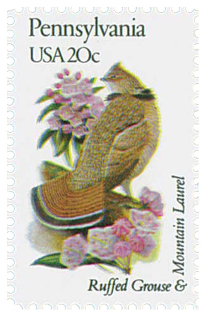 # 1990 - 1982 20c Pennsylvania State Bird & Flower