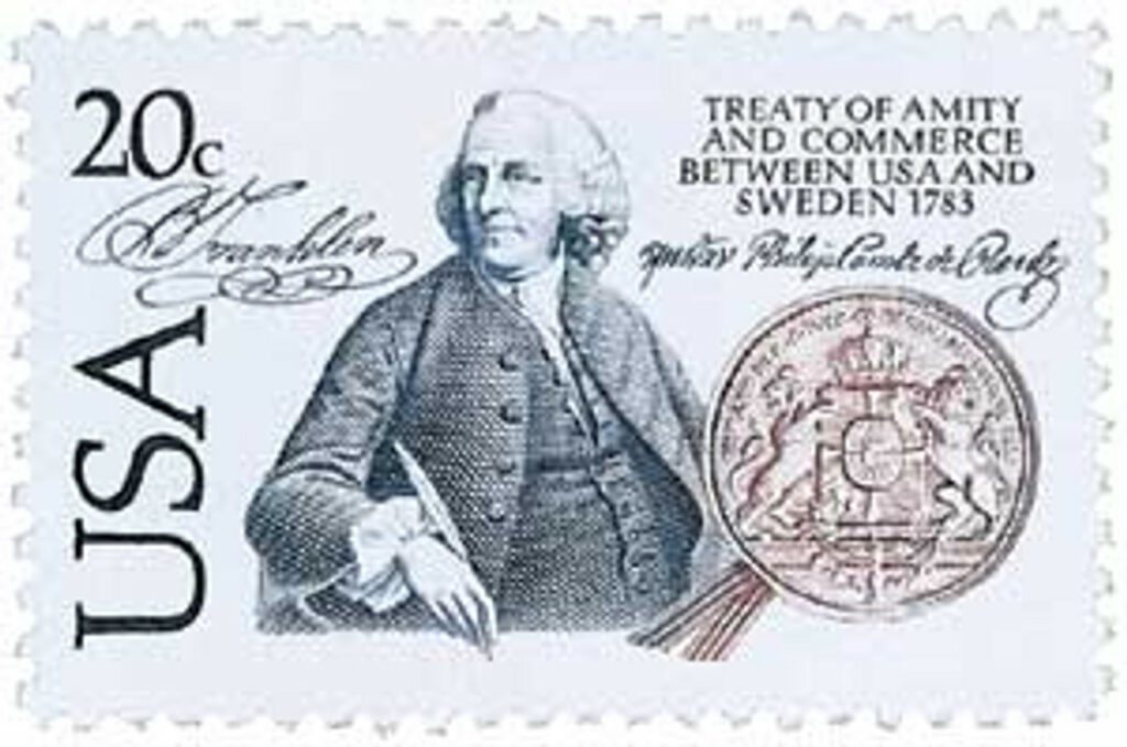1983 20¢ US and Sweden