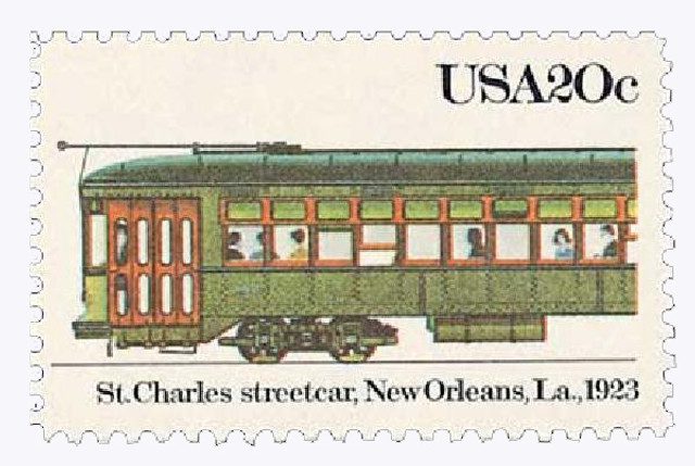 #2062 - 1983 20c Street Cars: St. Charles, 1923