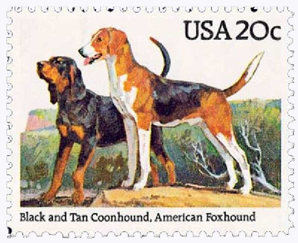 # 2101 - 1984 20c Dogs: Coonhound and American Foxhound
