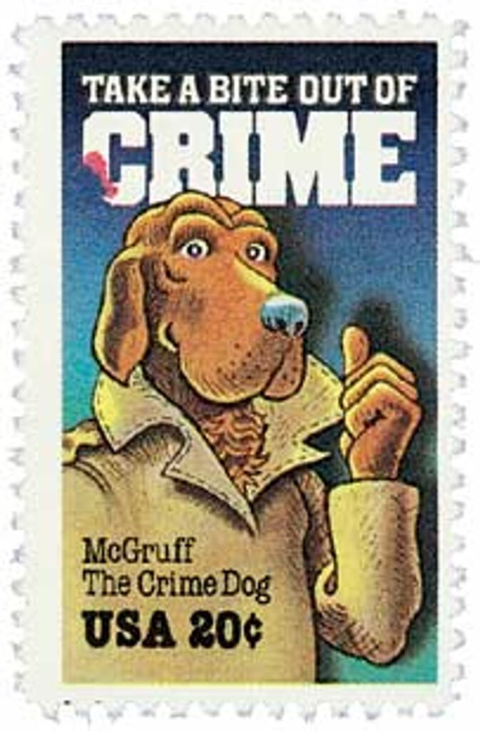 # 2102 - 1984 20c McGruff the Crime Dog, Crime Prevention