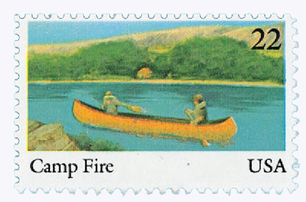 #2163 - 1985 22c International Youth Year: Camp Fire, Inc.
