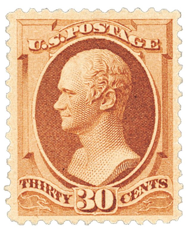 #217 - 1888 30c Hamilton, orange brown