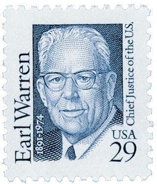 #2184 - 1992 29c Great Americans: Earl Warren