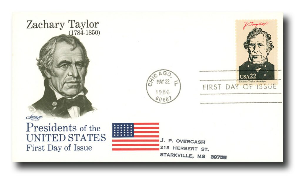 1986 22¢ Taylor Classic First Day Cover