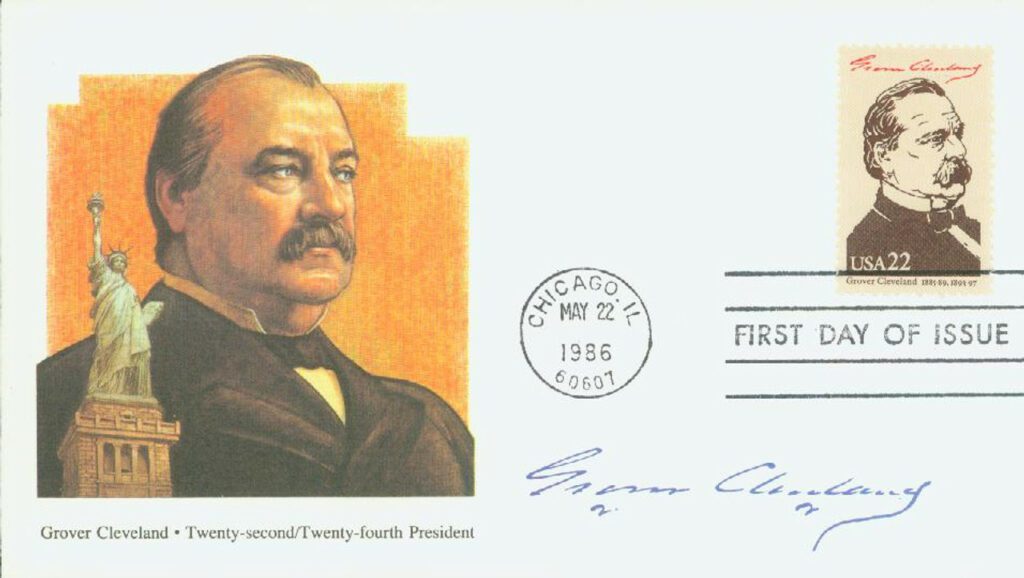 1986 22¢ Pres. Cleveland Fleetwood First Day Cover