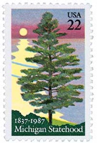 # 2246 - 1987 22c Michigan Statehood
