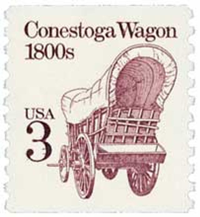 # 2252 - 1988 3c Transportation Series: Conestoga Wagon, 1800s