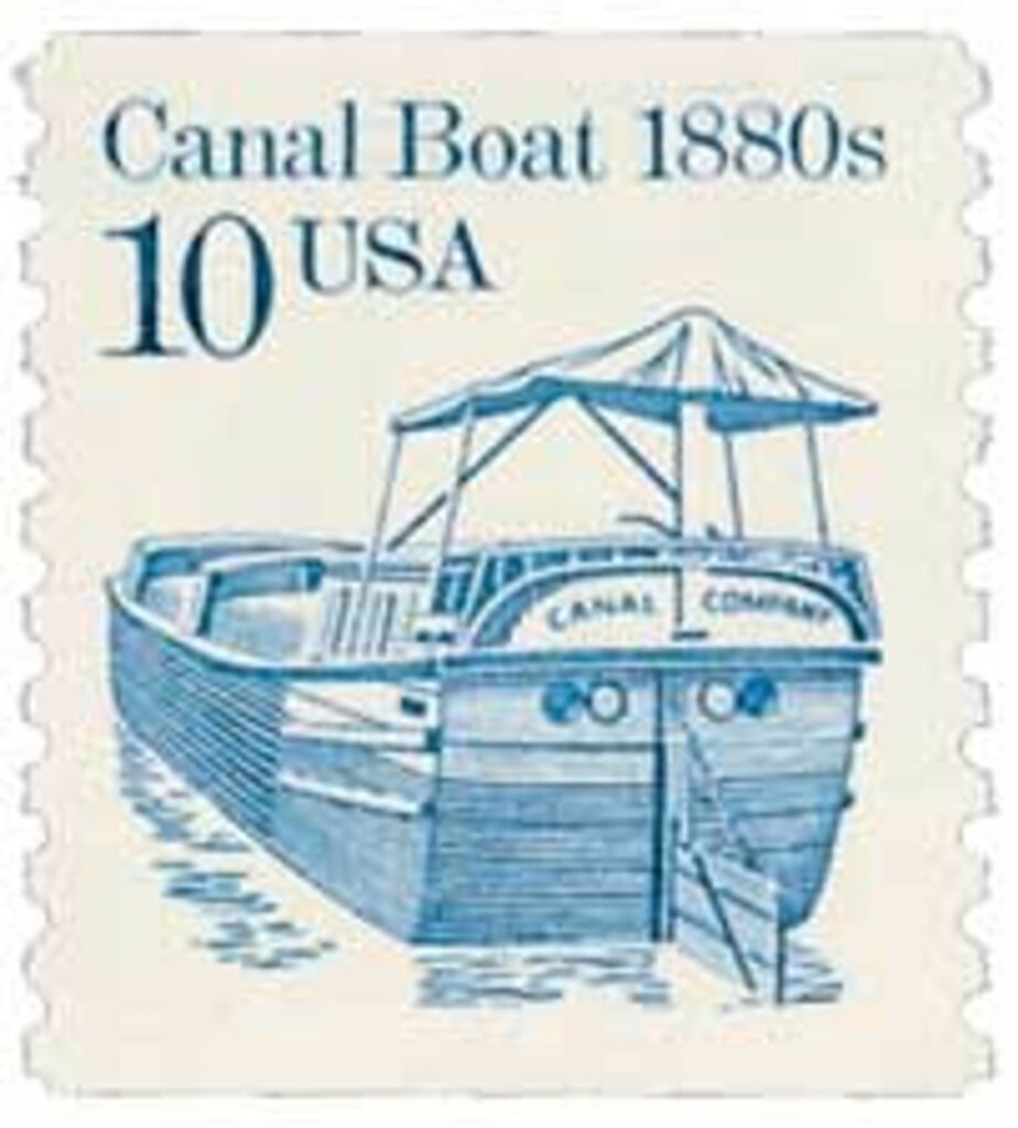 # 2257 - 1987 10c Transportation Series: Canal Boat, 1880s