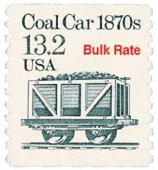 # 2259 - 1988 13.2c Transportation Series: Coal Car, 1870s