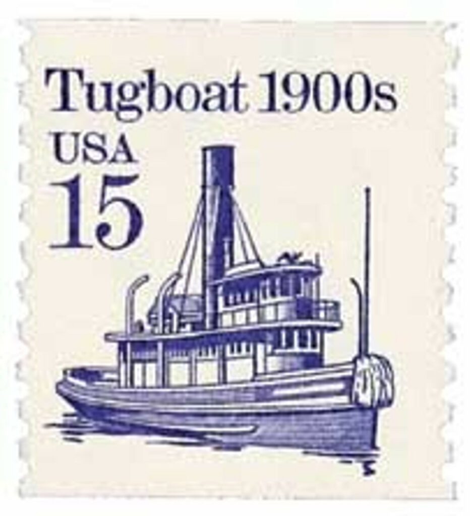 # 2260 - 1988 15c Transportation Series: Tugboat, 1900s