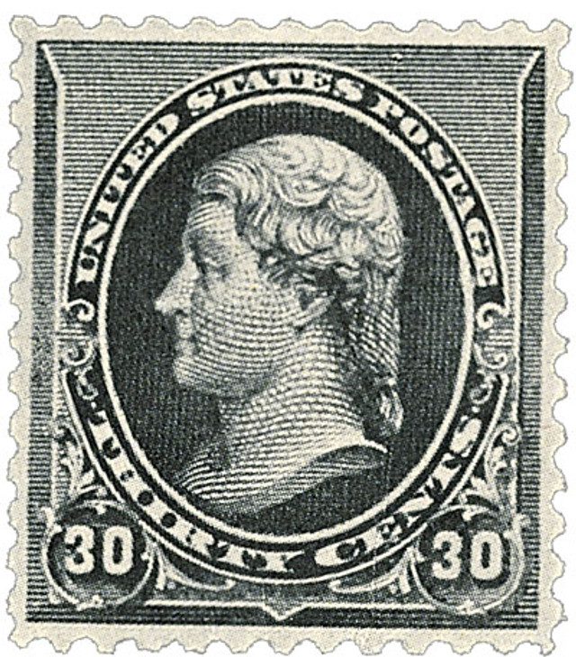 # 228 - 1890 30c Jefferson, black