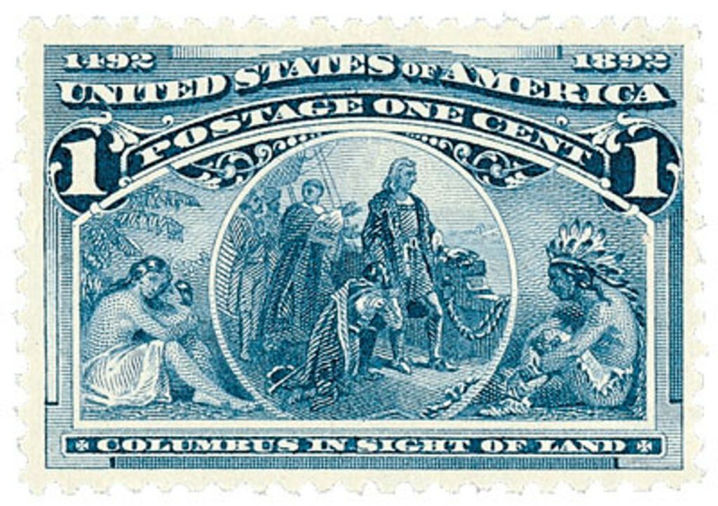 1893 1¢ Columbian Commemorative: Columbus in Sight of Land
