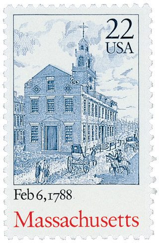 # 2341 - 1988 22c Bicentenary Statehood: Massachusetts