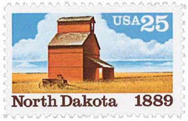 # 2403 - 1989 25c North Dakota Statehood