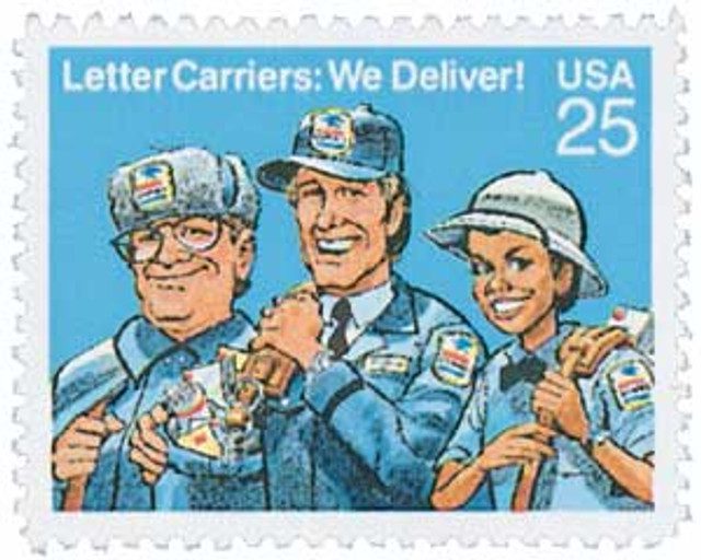 #2420 - 1989 25c Letter Carriers