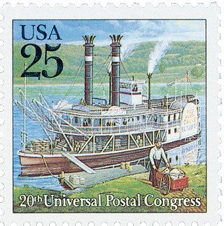1989 25¢ Traditional Mail Delivery: Steamboat