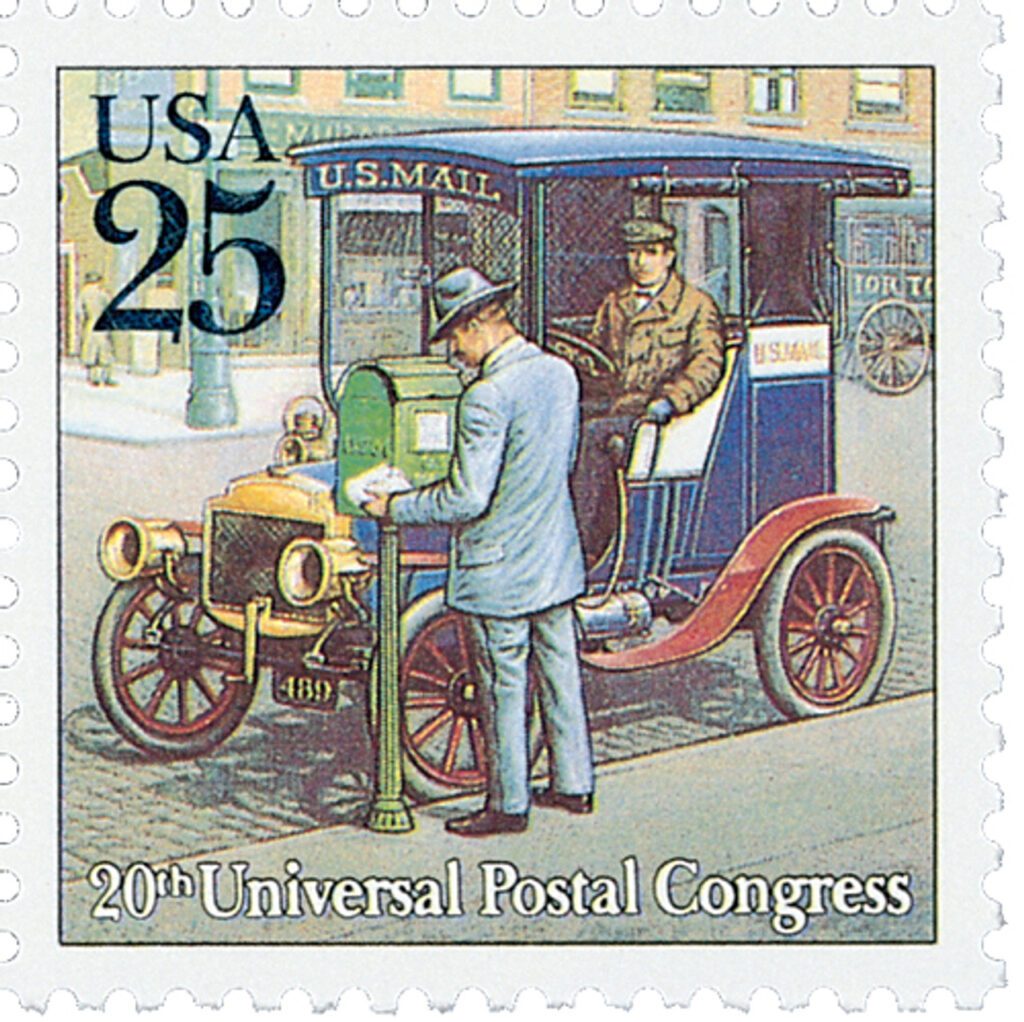 # 2437 - 1989 25c Traditional Mail Delivery: Automobile
