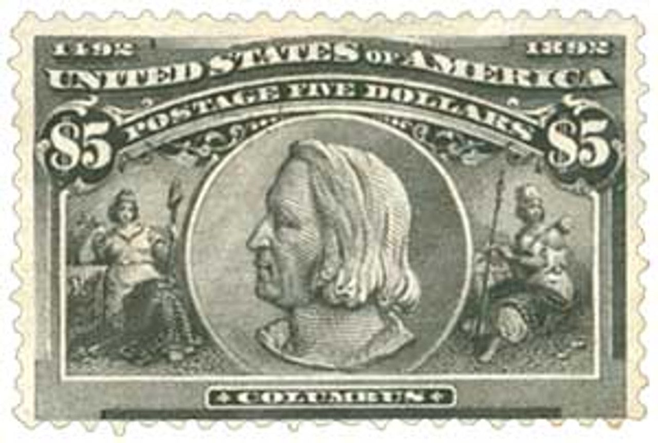 1893 $5 Columbus, black