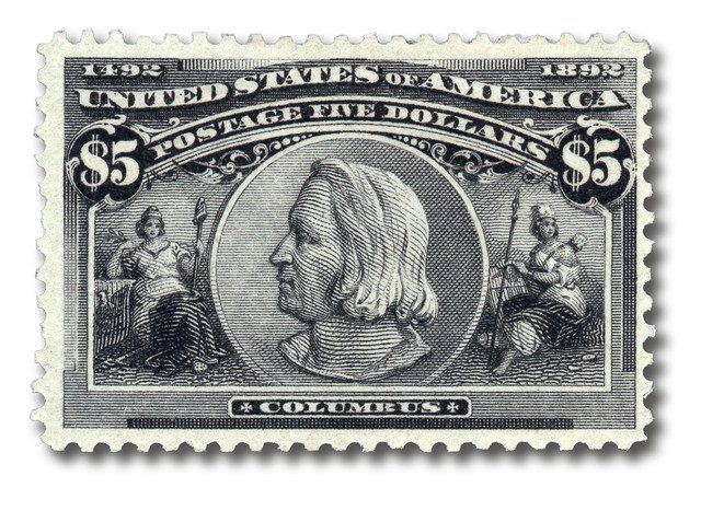 #245 - 1893 $5 Columbus, black