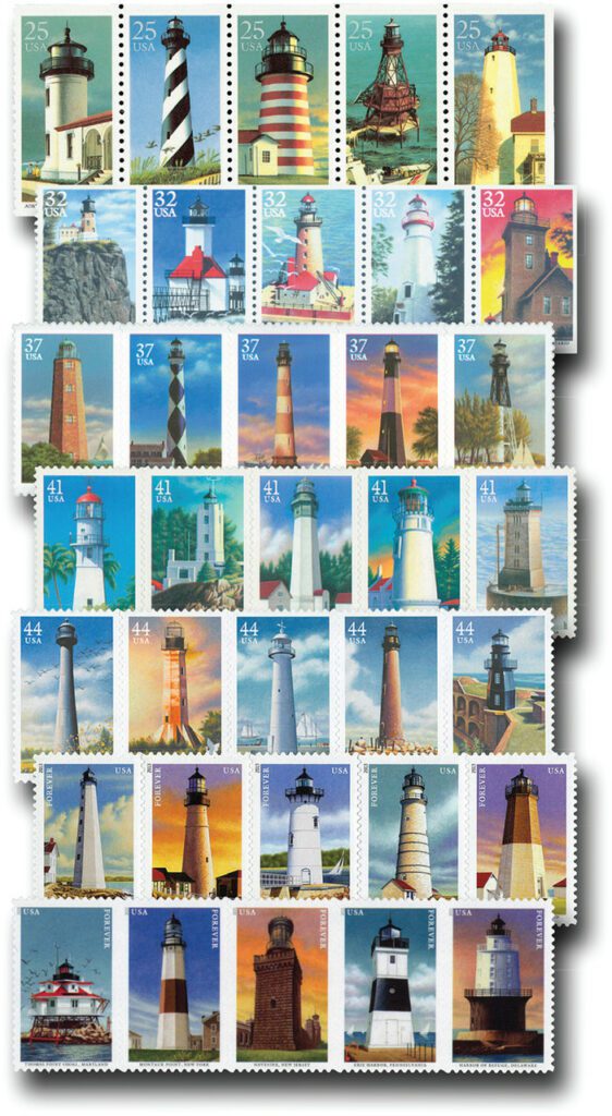 1990-2021 Lighthouses, set of 35 stamps