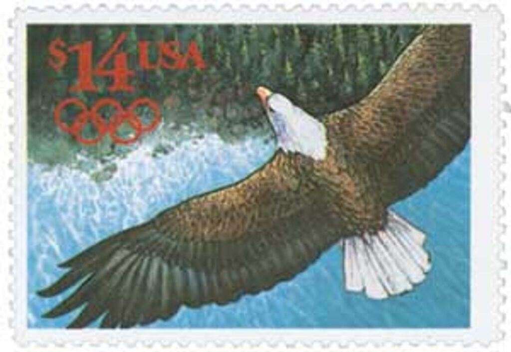 # 2542 - 1991 $14.00 Eagle, International Express Mail