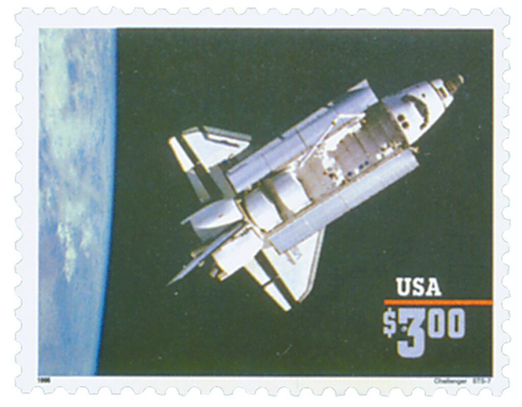 1996 $3 Space Shuttle 'Challenger', Priority Mail