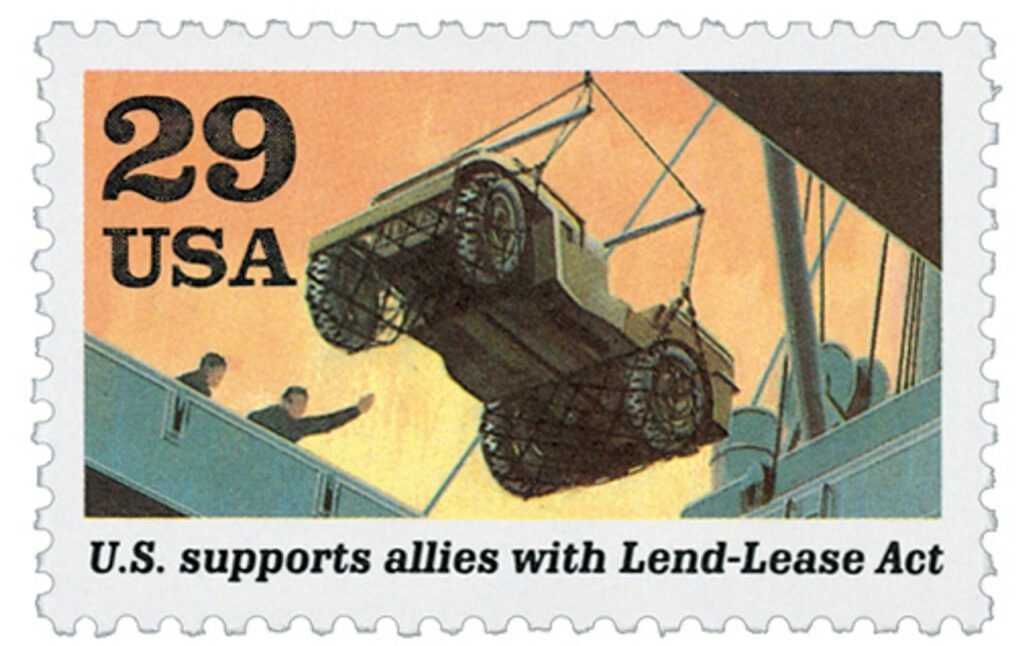 1991 29¢ World War II: Lend-Lease Act