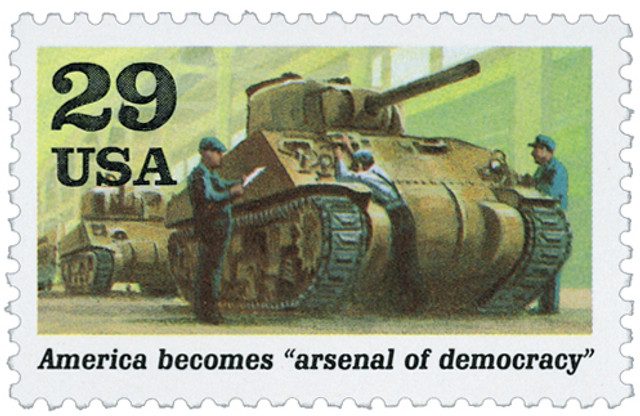 1991 29¢ World War II: Arsenal of Democracy