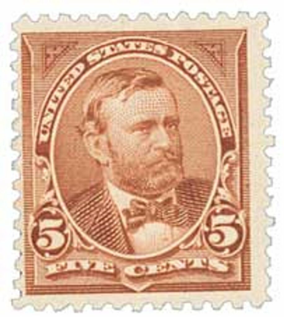 # 255 - 1894 5c Grant, unwatermarked