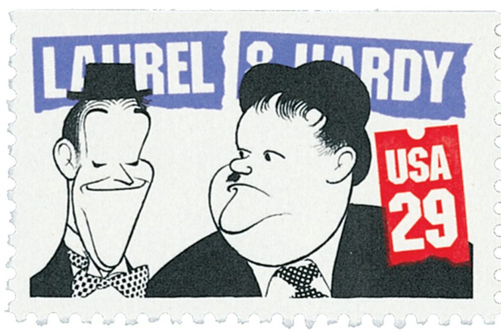 # 2562 - 1991 29c Comedians: Laurel and Hardy