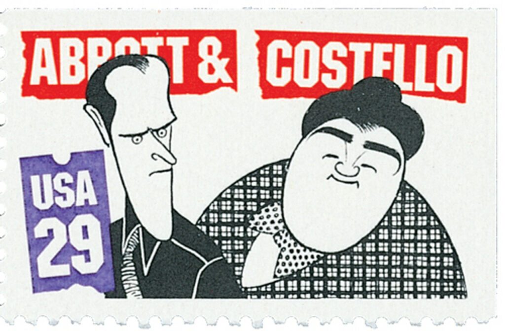 1991 29¢ Comedians: Abbott and Costello