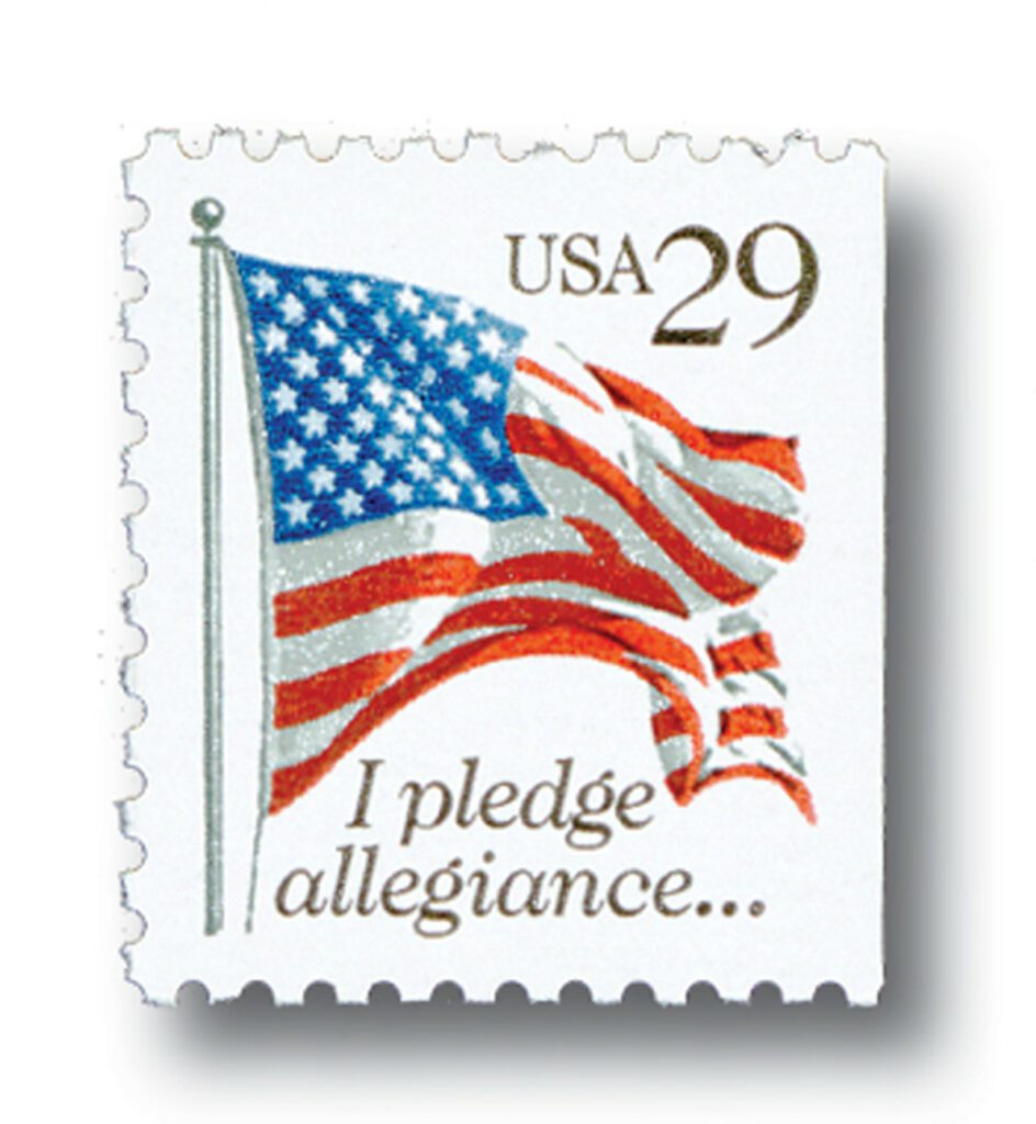 1992 29¢ Pledge of Allegiance, perf 11 x 10